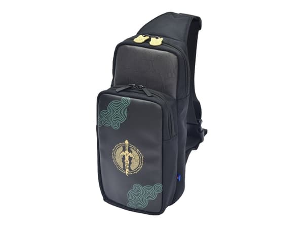 Hori Adventure Pack, Gutt/Jente, Skulder veske, Sort, Glidelås, Forlomme, 2 lommer