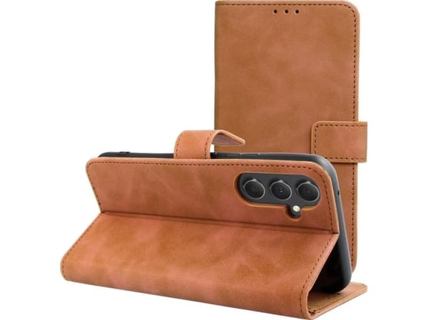 OEM TENDER Bokhylster til SAMSUNG Galaxy A54 5G brun