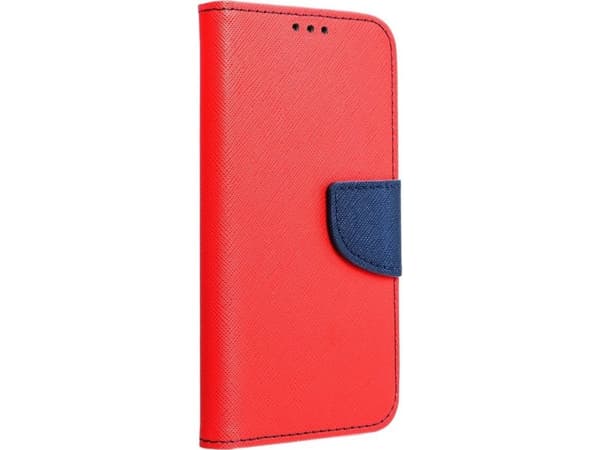 OEM Fancy Bokhölster för XIAOMI Redmi NOTE 12 4G röd / marinblå