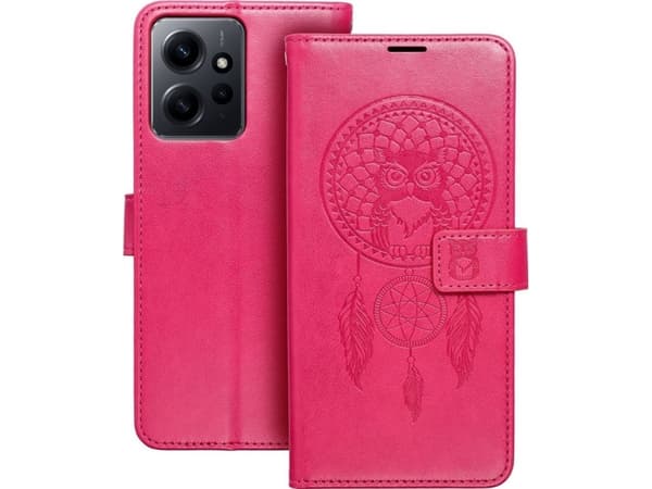OEM MEZZO Book Holster for XIAOMI Redmi NOTE 12 4G Dream Catcher Magenta