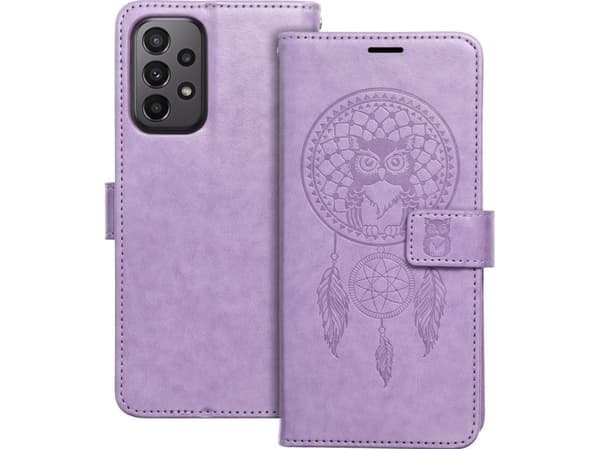 OEM MEZZO bokhylster for SAMSUNG A23 5G drømmefanger lilla