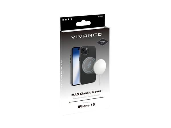 Vivanco Mag Classic, Etui, Apple, iPhone 15, 15,5 cm (6.1"), Sort