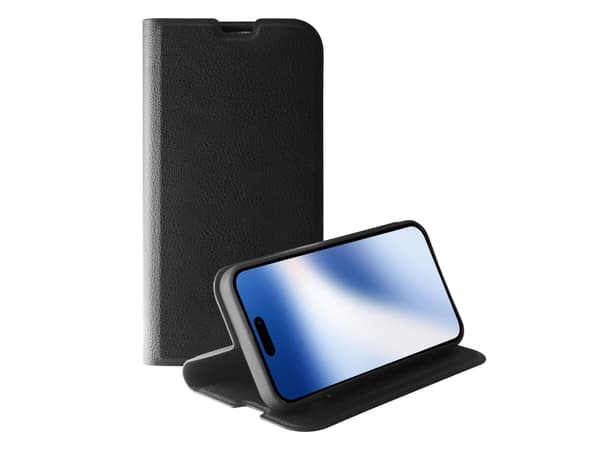 Vivanco Premium Wallet, Lommebok-etui, Apple, iPhone 15, 15,5 cm (6.1"), Sort