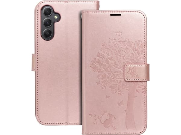 OEM Kabura MEZZO Book do SAMSUNG A34 5G drzewo złoty róż