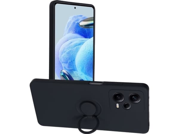 OEM SILIKONRING Veske til XIAOMI Redmi NOTE 12 PRO+ 5G svart