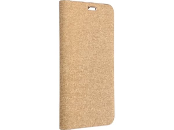 OEM LUNA Book Gold hylster for SAMSUNG S21 FE gull