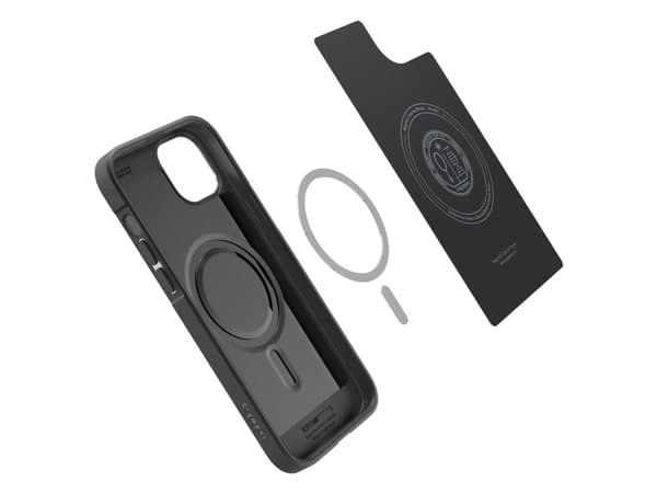 Spigen ACS06455, Omslag, Apple, iPhone 15 Plus, 17 cm (6.7"), Svart