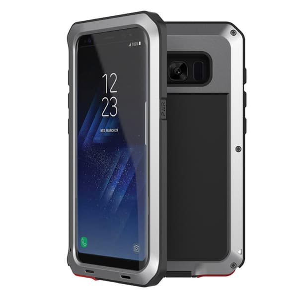 Stryktåligt 360-Aluminiumskal HEAVY DUTY - Samsung Galaxy S10E Silver