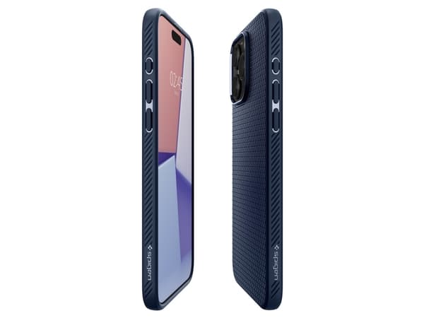 Spigen ACS06705, Fodral, Apple, iPhone 15 Pro, 15,5 cm (6,1"), Marinblå