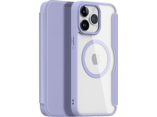 iPhone 15 Pro Max Magnetic MagSafe-deksel med Flip Dux Ducis Skin X Pro - Lilla