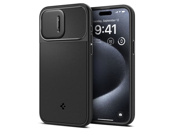 Spigen ACS06738, Omslag, Apple, iPhone 15 Pro, 15,5 cm (6.1"), Svart