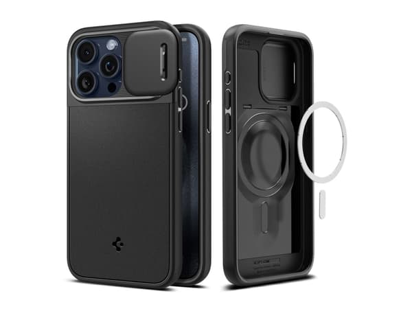 Spigen ACS06738, Omslag, Apple, iPhone 15 Pro, 15,5 cm (6.1"), Svart