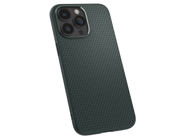 Spigen Liquid Air - Baksidesskydd för mobiltelefon - termoplastisk polyuretan (TPU) - abyss green - för Apple iPhone 15 Pro Max