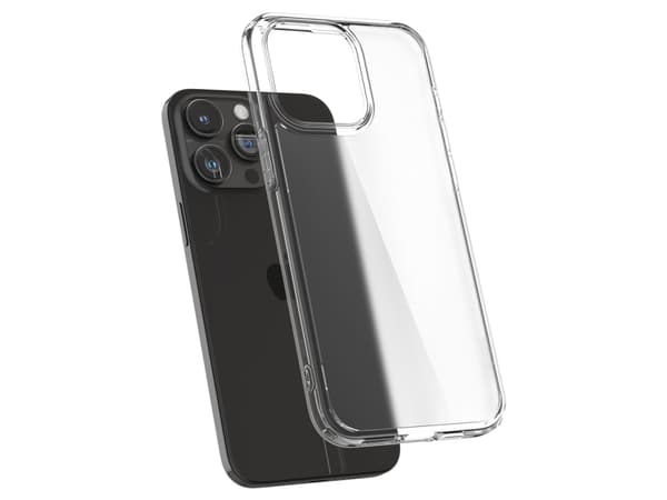 Spigen Ultra Hybrid - Baksidedeksel for mobiltelefon - polykarbonat, termoplast-polyuretan (TPU) - krystallklar - for Apple iPhone 15 Pro