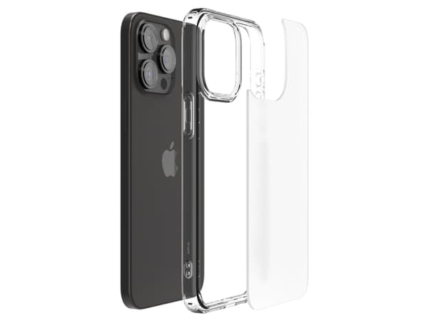 Spigen Ultra Hybrid - Baksidedeksel for mobiltelefon - polykarbonat, termoplast-polyuretan (TPU) - krystallklar - for Apple iPhone 15 Pro