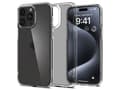 Miniatyrbilde 2 av 5: Spigen Ultra Hybrid - Baksidedeksel for mobiltelefon - polykarbonat, termoplast-polyuretan (TPU) - krystallklar - for Apple iPhone 15 Pro