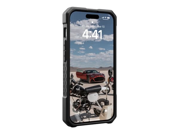 Urban Armor Gear 114221115555, Suojus, Apple, iPhone 15 Pro, 15,5 cm (6.1"), Musta, Sininen