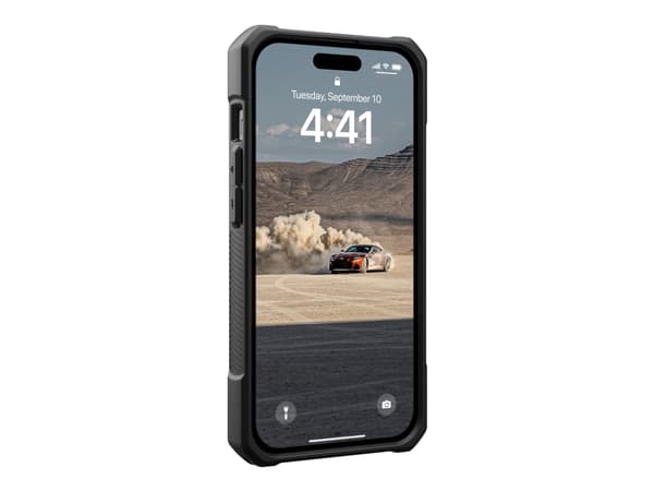UAG Monarch Kevlar Series tåligt skal för Apple Iphone 15 [6,1 tum] - Monarch Kevlar svart - bakstycke till mobiltelefon - polykarbonat, gummi, DuPon