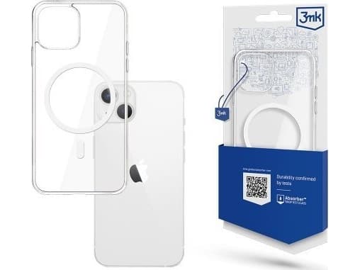 3MK MagCase iPhone 15 Plus 6.7" kirkas/selkeä yhteensopiva MagSafe kanssa