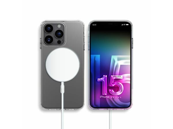 3MK MagCase iPhone 15 Pro Max 6,7" gjennomsiktig/klar kompatibel med MagSafe