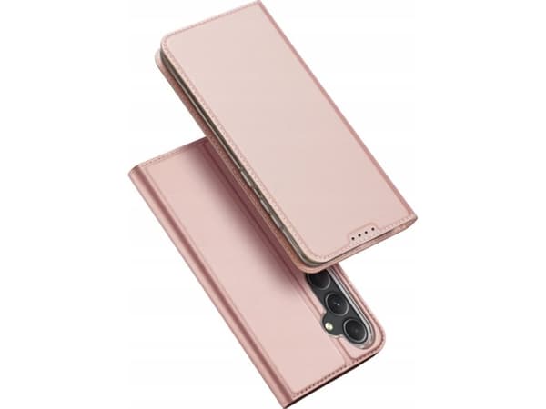 Lommebokdeksel med stativ til Samsung Galaxy S23 FE Dux Ducis Skin Pro - rosa