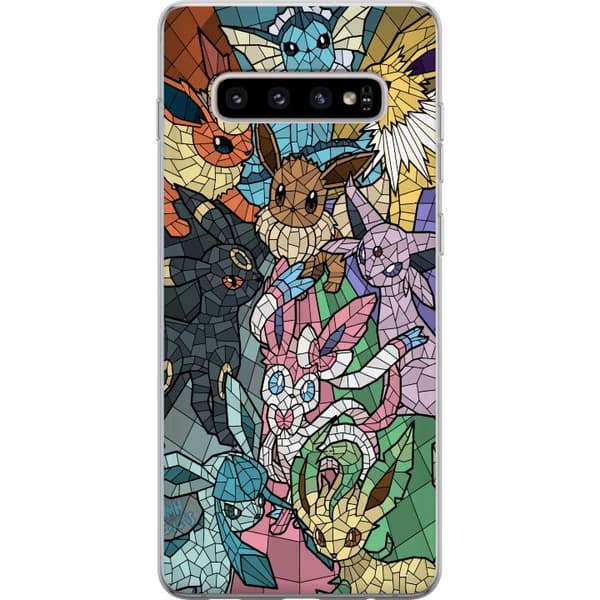 Samsung Galaxy S10+ Läpinäkyvä kuori Pokemon