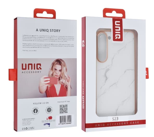 UNIQ Skal Samsung Galaxy A54 5G Marmor Vit