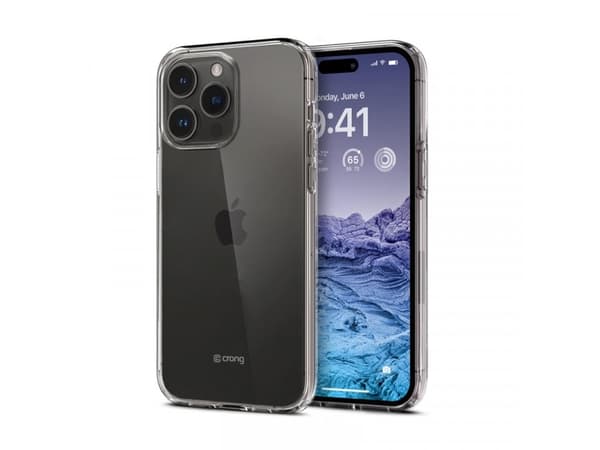 Crong Crystal Slim Cover - iPhone 15 Pro kotelo (läpinäkyvä)