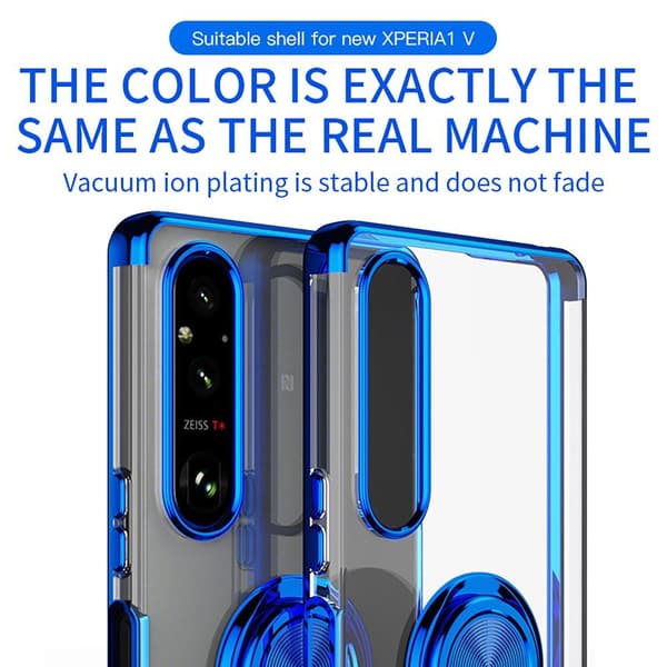 För Sony Xperia 1 V skal Finger Ring TPU