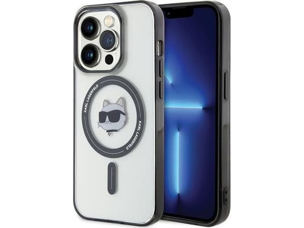 Karl Lagerfeld KLHMP15LHCHNOTK iPhone 15 Pro 6.1" transparent hardcase IML Choupette`s Head MagSafe