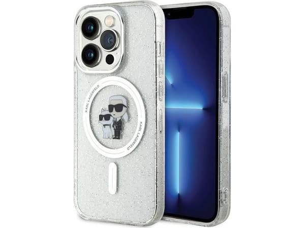 Deksel Karl Lagerfeld "KLHMP15LHGKCNOT Karl & Choupette Glitter MagSafe iPhone 15 Pro"