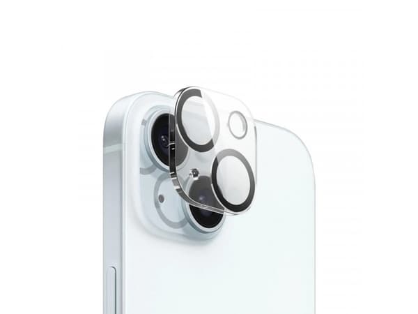 Crong Lens Shield - kameran ja objektiivin suojalasi iPhone 15 / iPhone 15 Plus -puhelimelle