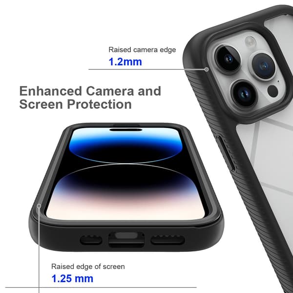 Allround Cover Skal iPhone 15 Pro Max Svart