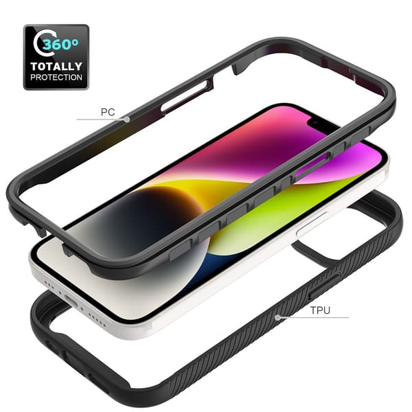 Allround Cover Skal iPhone 15 Svart