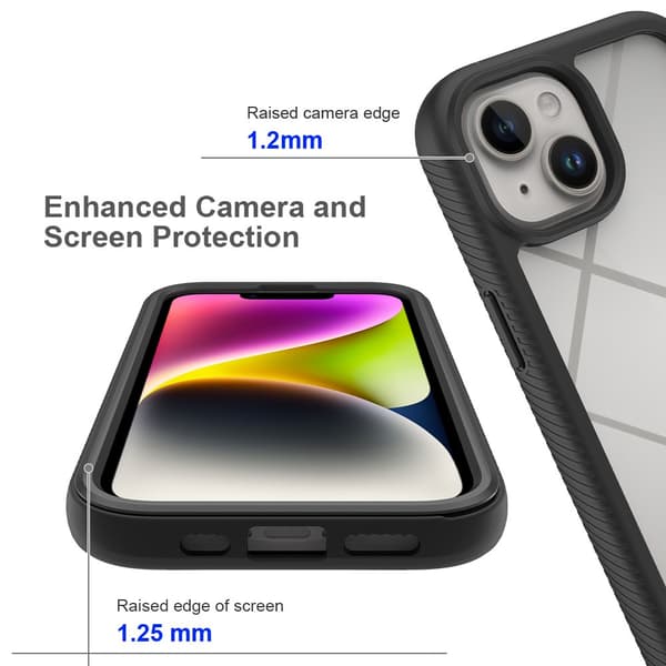 Allround Cover Skal iPhone 15 Svart