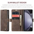 Miniatyrbild 6 av 9: CaseMe Slim Plånboksfodral Samsung Galaxy Z Fold 5 Brun