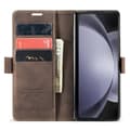 Miniatyrbild 2 av 9: CaseMe Slim Plånboksfodral Samsung Galaxy Z Fold 5 Brun