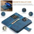 Miniatyrbild 5 av 10: DG.MING 2-in-1 Magnet Wallet iPhone 15 Pro Max Blue