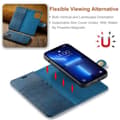 Miniatyrbild 6 av 10: DG.MING 2-in-1 Magnet Wallet iPhone 15 Pro Max Blue