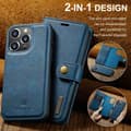 Miniatyrbild 7 av 10: DG.MING 2-in-1 Magnet Wallet iPhone 15 Pro Max Blue