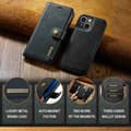 Miniatyrbild 4 av 10: DG.MING 2-in-1 Magnet Wallet iPhone 15 Black