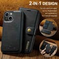 Miniatyrbild 6 av 10: DG.MING 2-in-1 Magnet Wallet iPhone 15 Black