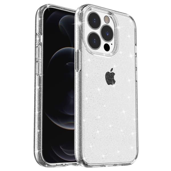 iPhone 15 Pro Max Skal Glitter Transparent