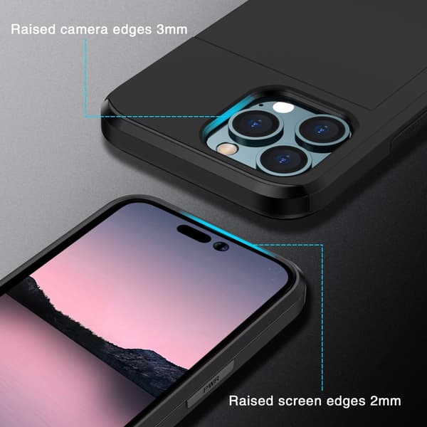 Skal Kortfack iPhone 15 Pro Max Svart