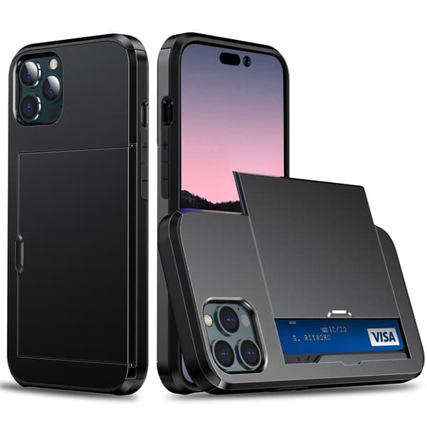 Skal Kortfack iPhone 15 Pro Max Svart
