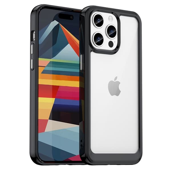 Hybrid Edge Case iPhone 15 Pro Max Svart