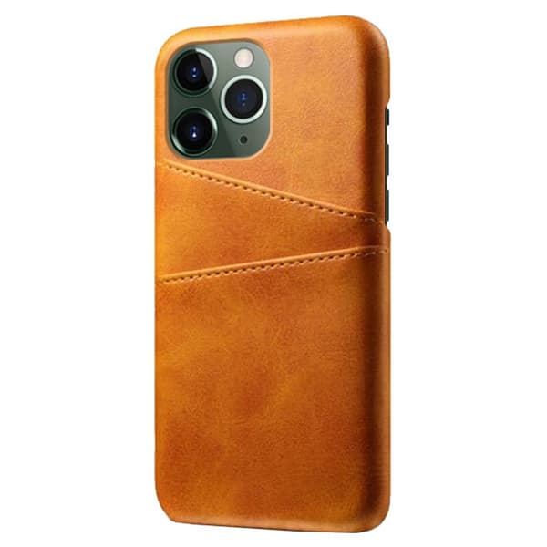 Läderskal Med Kortfack iPhone 15 Pro Cognac