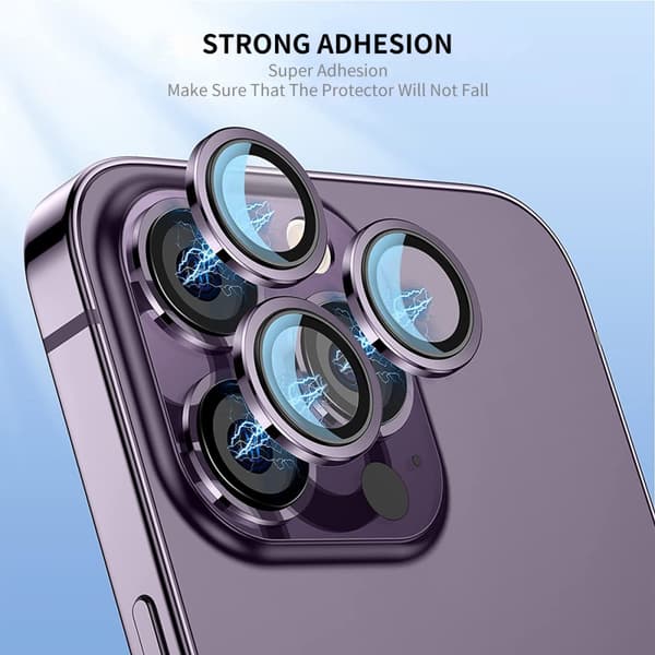 Hat Prince Linsskydd Härdat Glas iPhone 15/15 Plus Gul