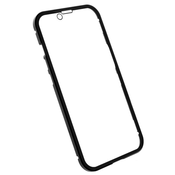 Magnetisk Skal Härdat Glas iPhone 15 Plus Svart