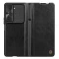 Miniatyrbild 1 av 7: Nillkin Qin Pro Fodral Galaxy Z Fold 5 Camshield With Pen Slot Black